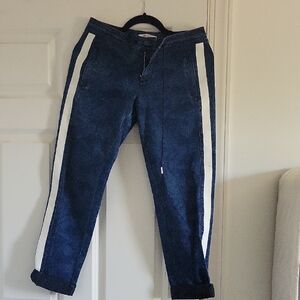 Blue Jeans with White Stripes